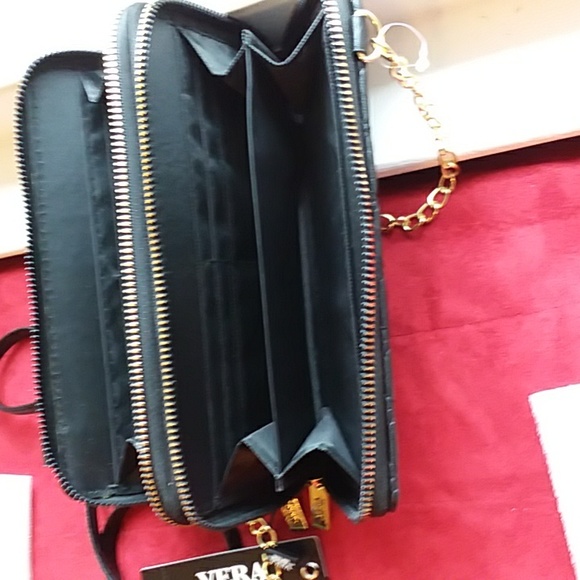 🎆Sale NEW with Tags and Condition Vera New York Black/Gold Crossbody - Picture 10 of 11